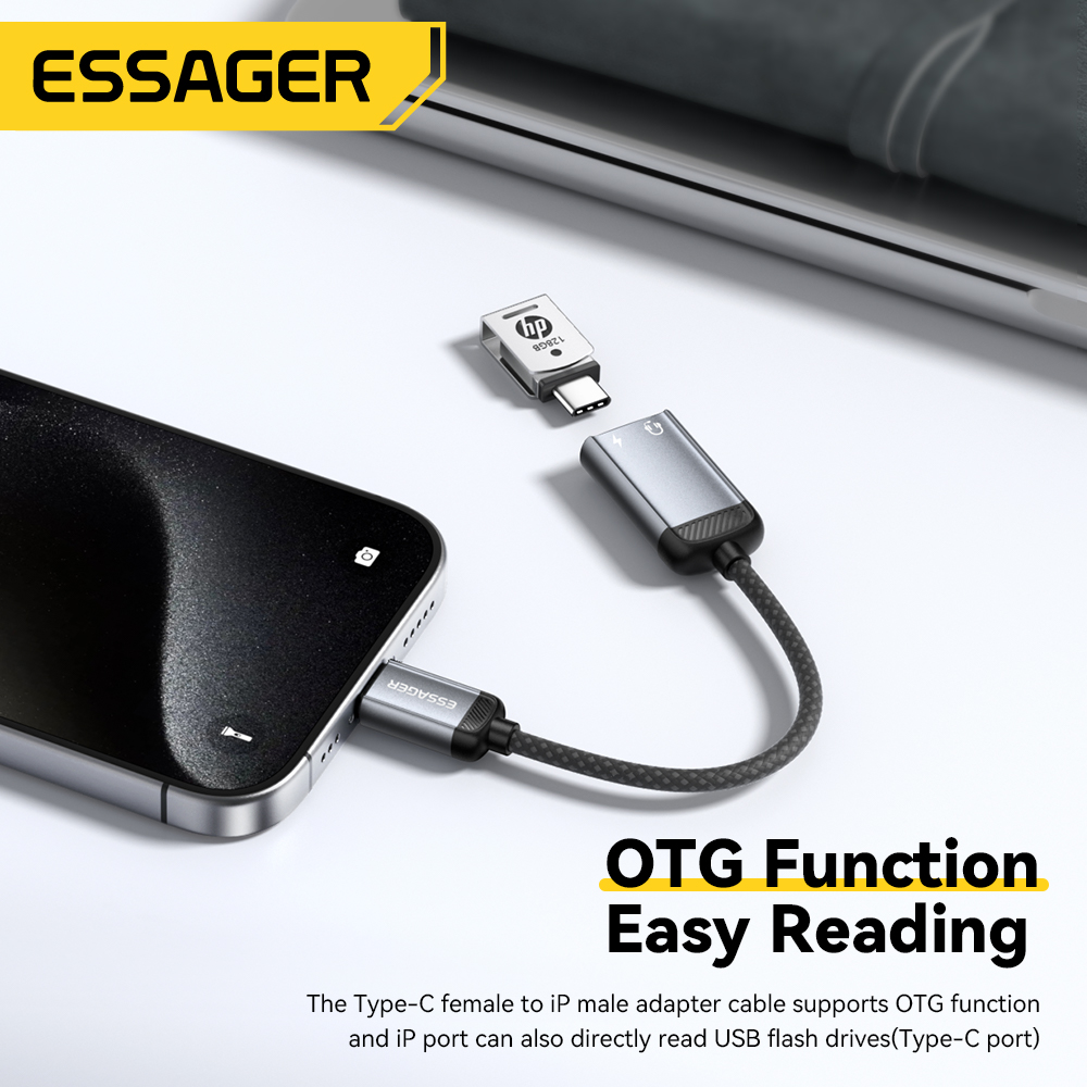 Essager Type C Audio Adapter C - Wired Earphone Lightning review and price