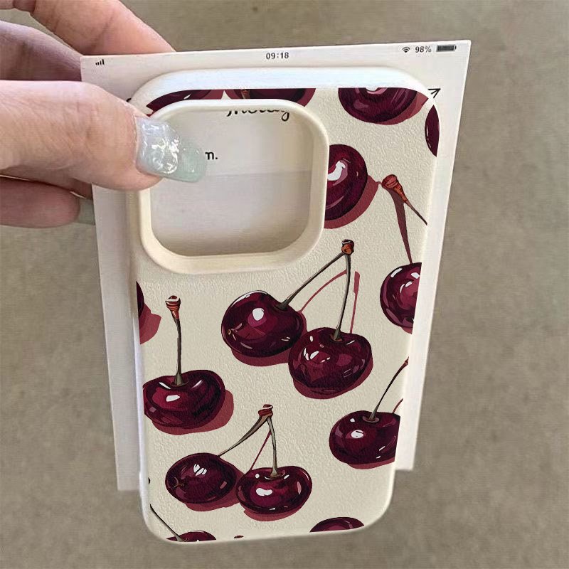 Red Cherry Printed Pattern Pho - Samsung Galaxy A55 review and price