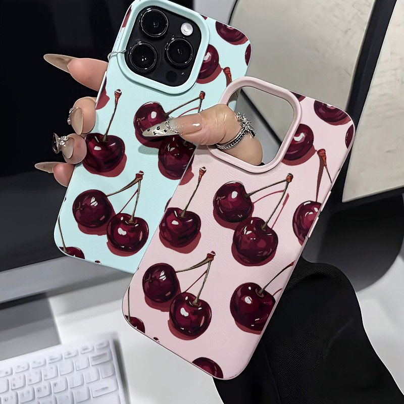 Red Cherry Printed Pattern Pho - Samsung Galaxy A55 review and price