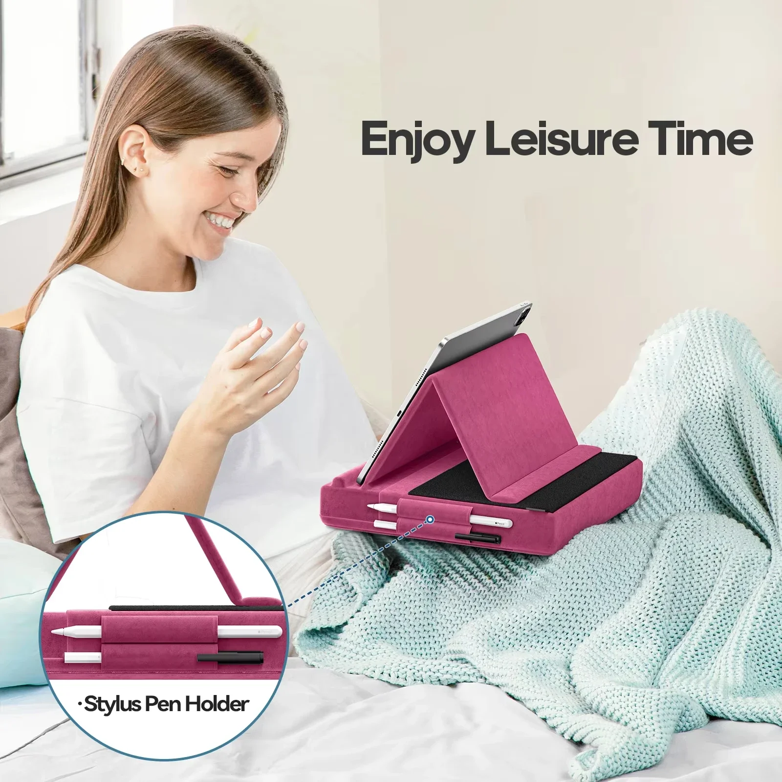 Upgraded Tablet Pillow Stand M - Tablet Lap Desk review and price