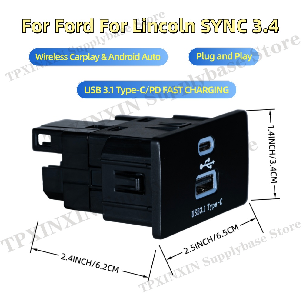 Plug and Play CarPlay Android  - Usb Hub Type C review and price