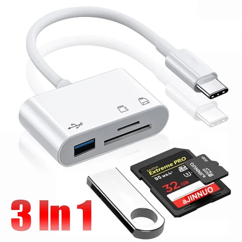 3 In 1 Type-c To USB C A OTG A - Usb Hub Type C review and price