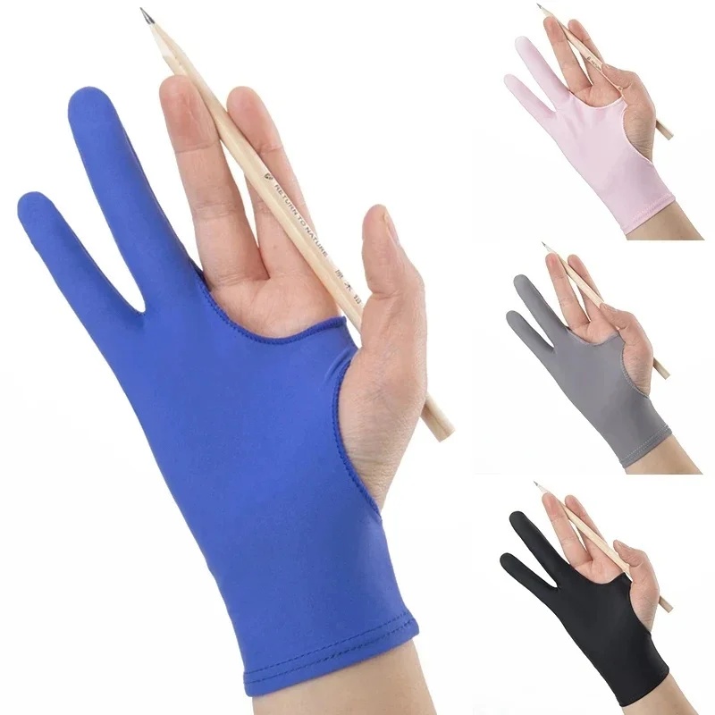1/4pcs Anti-Fouling Two-Finger - Drawing Glove Artist review and price