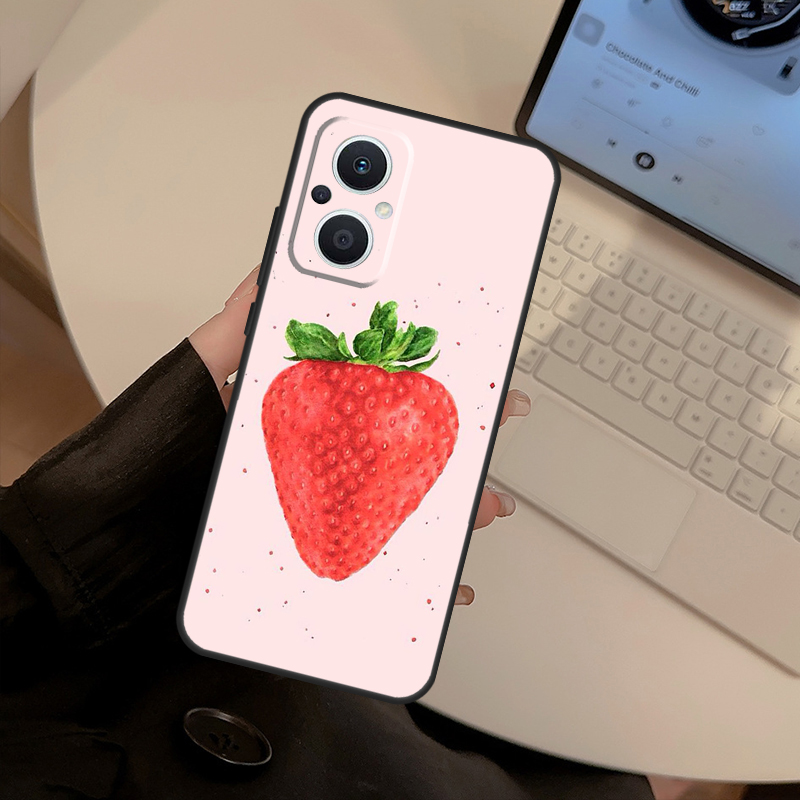 Strawberry Red Case For OPPO F - Oppo Reno 12 review and price